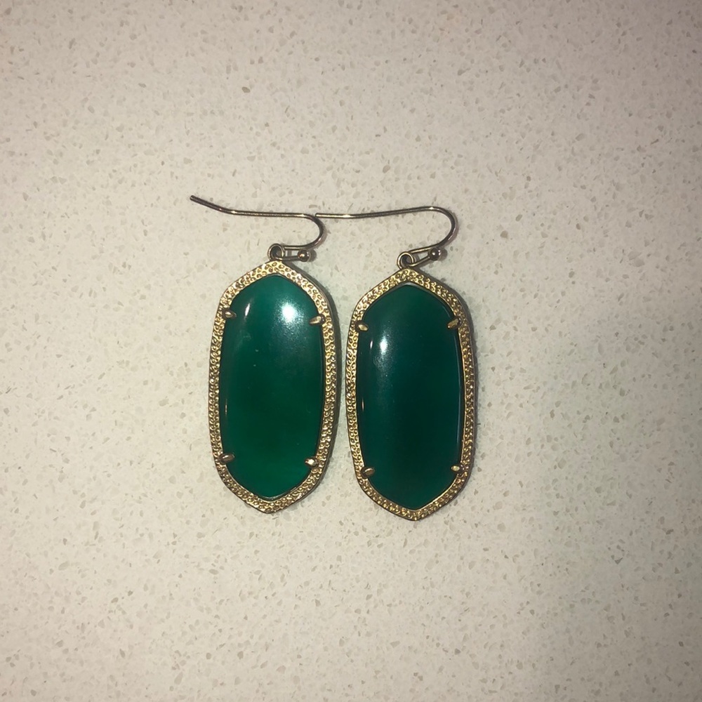COPY - Emerald Green Kendra Scott earrings